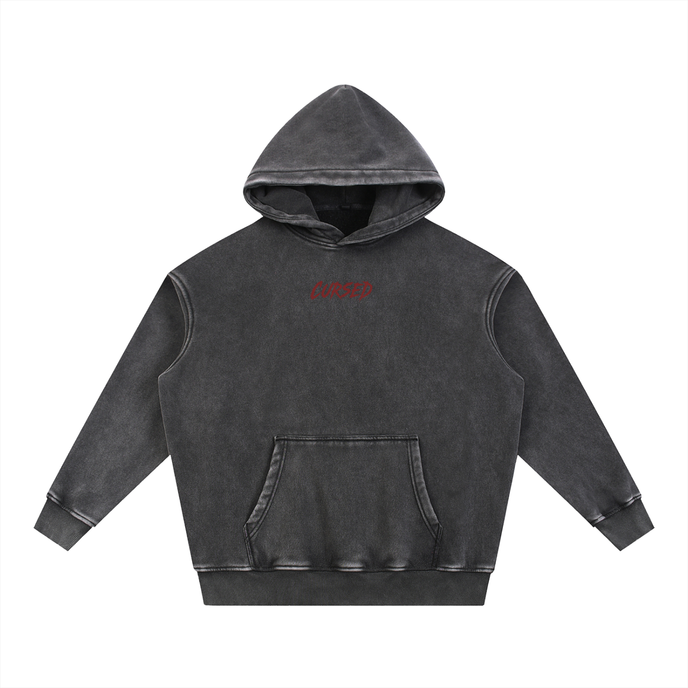 King of Curses Washed Oversize Hoodie