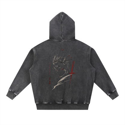 King of Curses Washed Oversize Hoodie