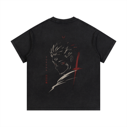 Vintage Wash King of Curses Streetwear Shirt