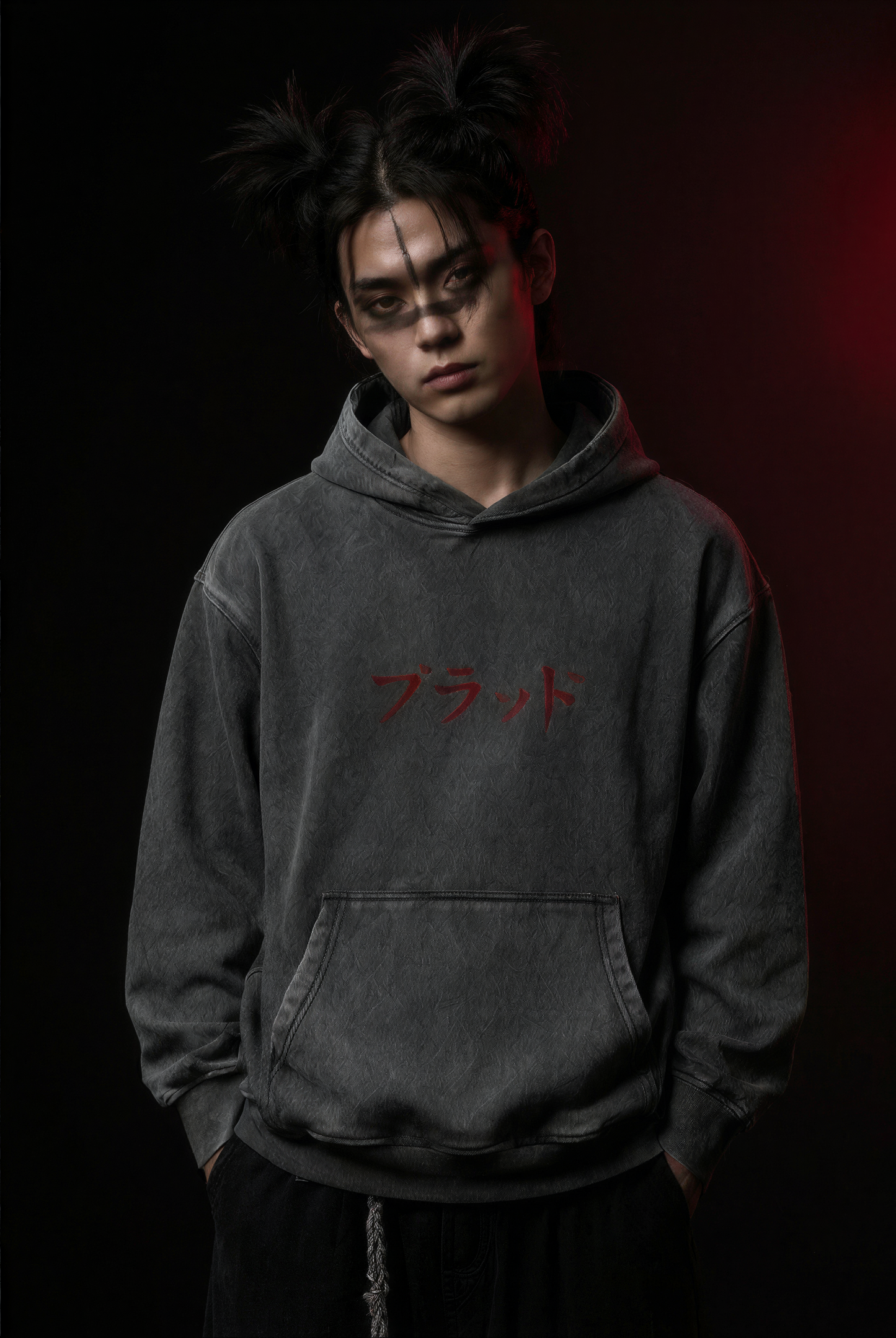Blood Manipulation Washed Oversize Hoodie